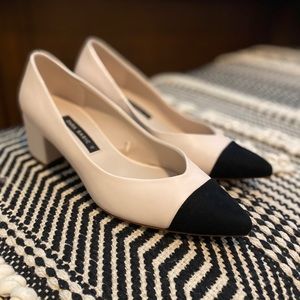 🌿ZARA Cream + Black Pumps🌿